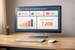 SaaS Support Ticket Volume Estimator